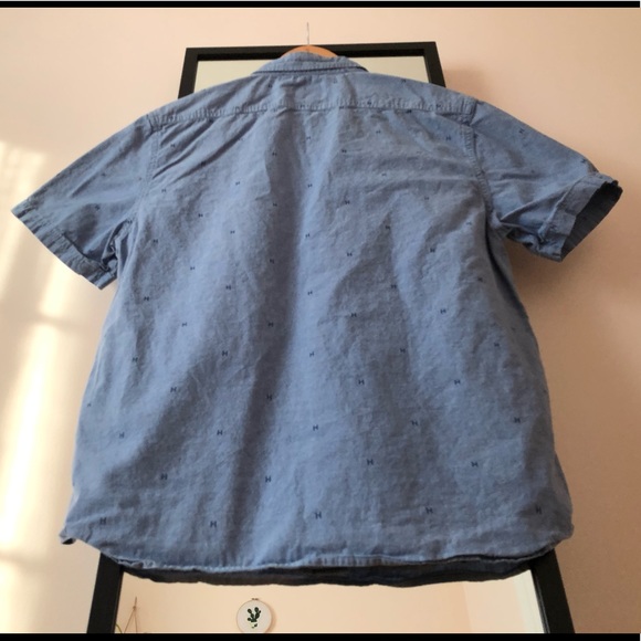 HUF button-down payday chambray denim-style shirt - Picture 11 of 11